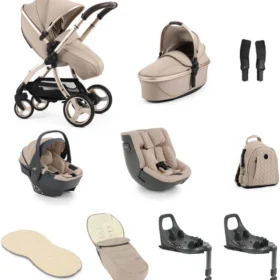 Egg3 Luxury 360 Family Travel System Bundle + Free 2nd Base – Black Panther
