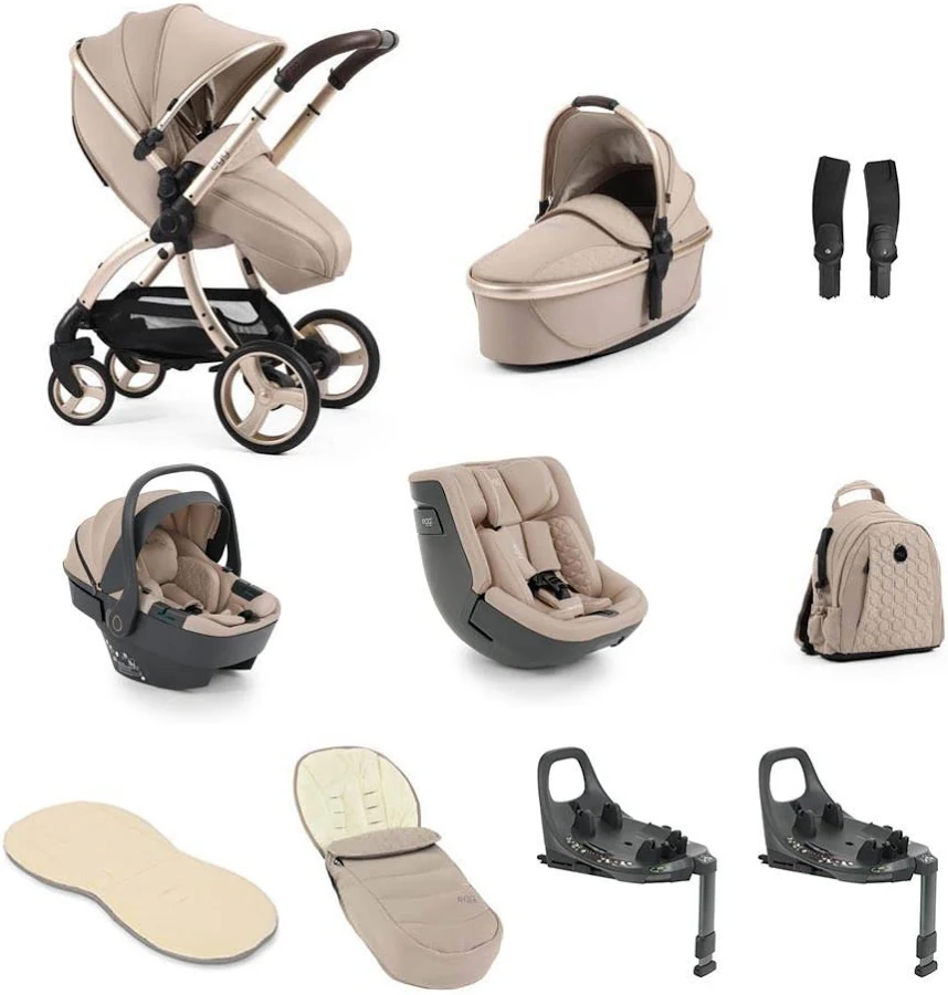 Egg3 Luxury 360 Family Travel System Bundle + Free 2nd Base - Feather Egg3 Luxury 360 Family Travel System Bundle + Free 2nd Base - Feather
