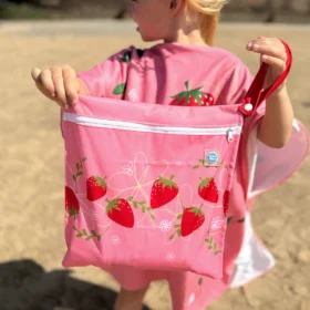 Swimwear Wet Bag- Strawberry Field