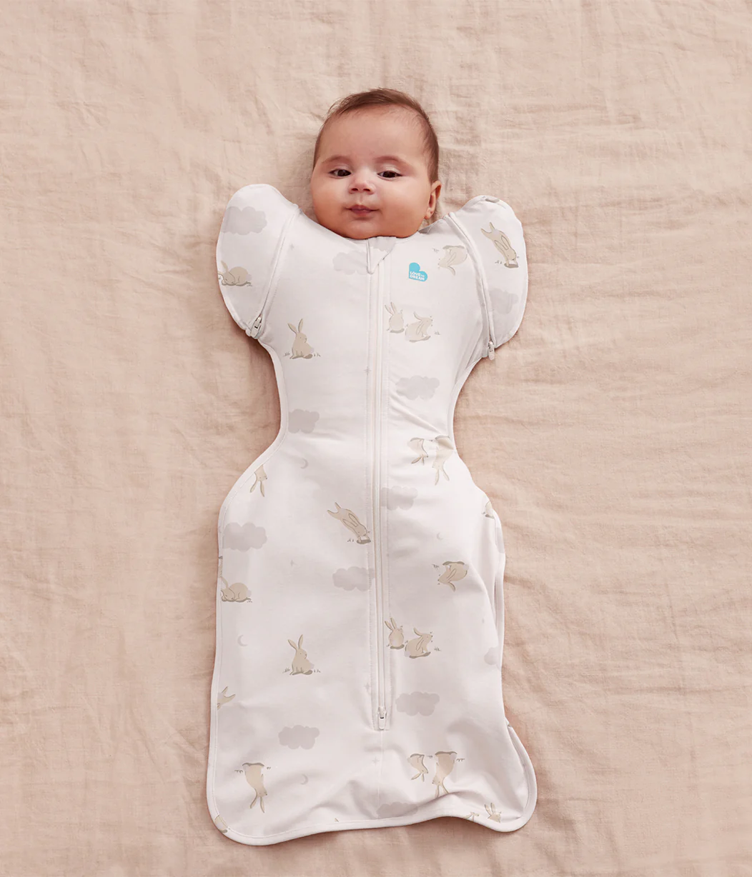 Swaddle Up™ 2-In-1 Transition Bag White Cloud Bunnies Swaddle Up™ 2-In-1 Transition Bag White Cloud Bunnies