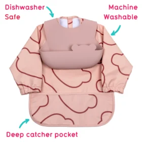 Double Up Bibs Set- Pink