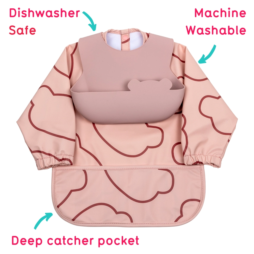 Double Up Bibs Set- Pink Double Up Bibs Set- Pink