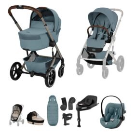 Cybex Balios S Lux + Folding Carrycot Ultimate Travel System Bundle