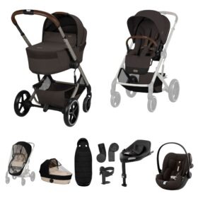 Cybex Balios S Lux + Folding Carrycot Ultimate Travel System Bundle