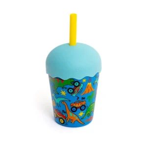 Dino Monster Truck Toddler Smoothie Cup & Straw 200ml