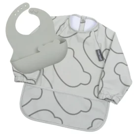 Double Up Bibs Set- Grey