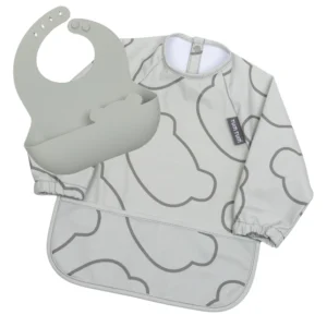 Double Up Bibs Set- Grey