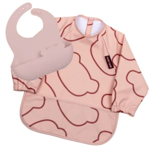 Double Up Bibs Set- Pink