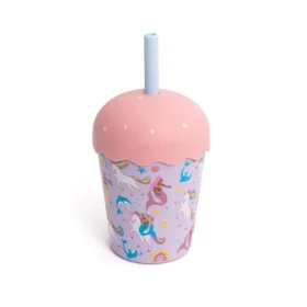 Mermaid Unicorn Smoothie Cup & Straw 200ml