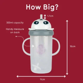 Tall Tippy Up Sippy Cup Panda- 300ml