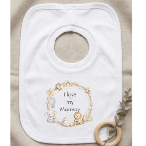 I Love My Mummy Over Head Bib