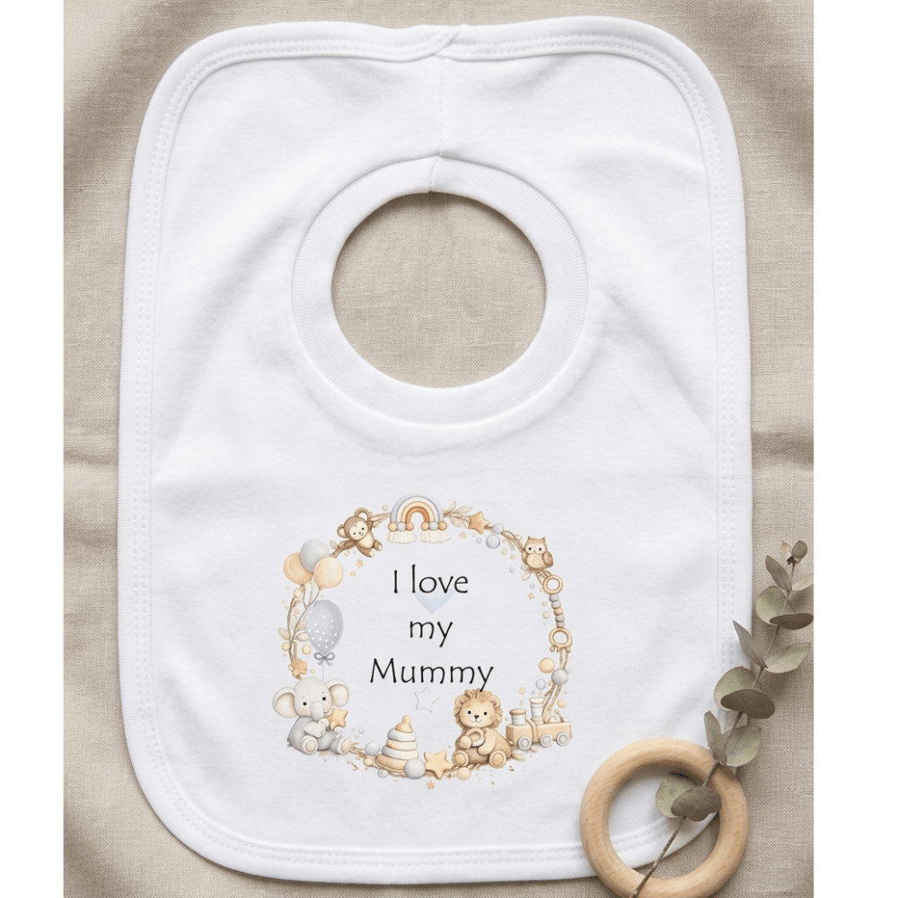 I Love My Mummy Over Head Bib I Love My Mummy Over Head Bib