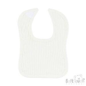 Blue Ribbed Velcro Bib (Copy)