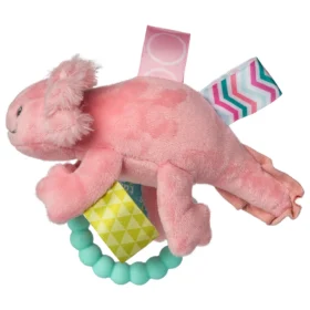 Mary Meyer Pink Axolotl Taggies Baby Rattle