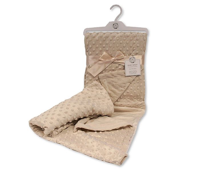 Baby Velour Bubble Wrap - Taupe Baby Velour Bubble Wrap - Taupe