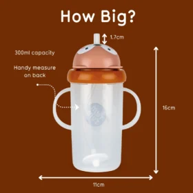 Tall Tippy Up Sippy Cup- Fergus Fox- 300ml