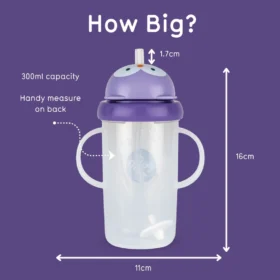 Tall Tippy Up Sippy Cup- Olivia Owl- 300ml