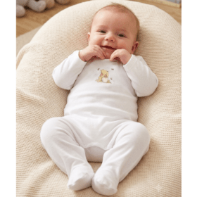 Baby All In One Sleepsuit- Honey Bear