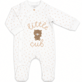 “little Cub” Baby Footed Sleepsuit