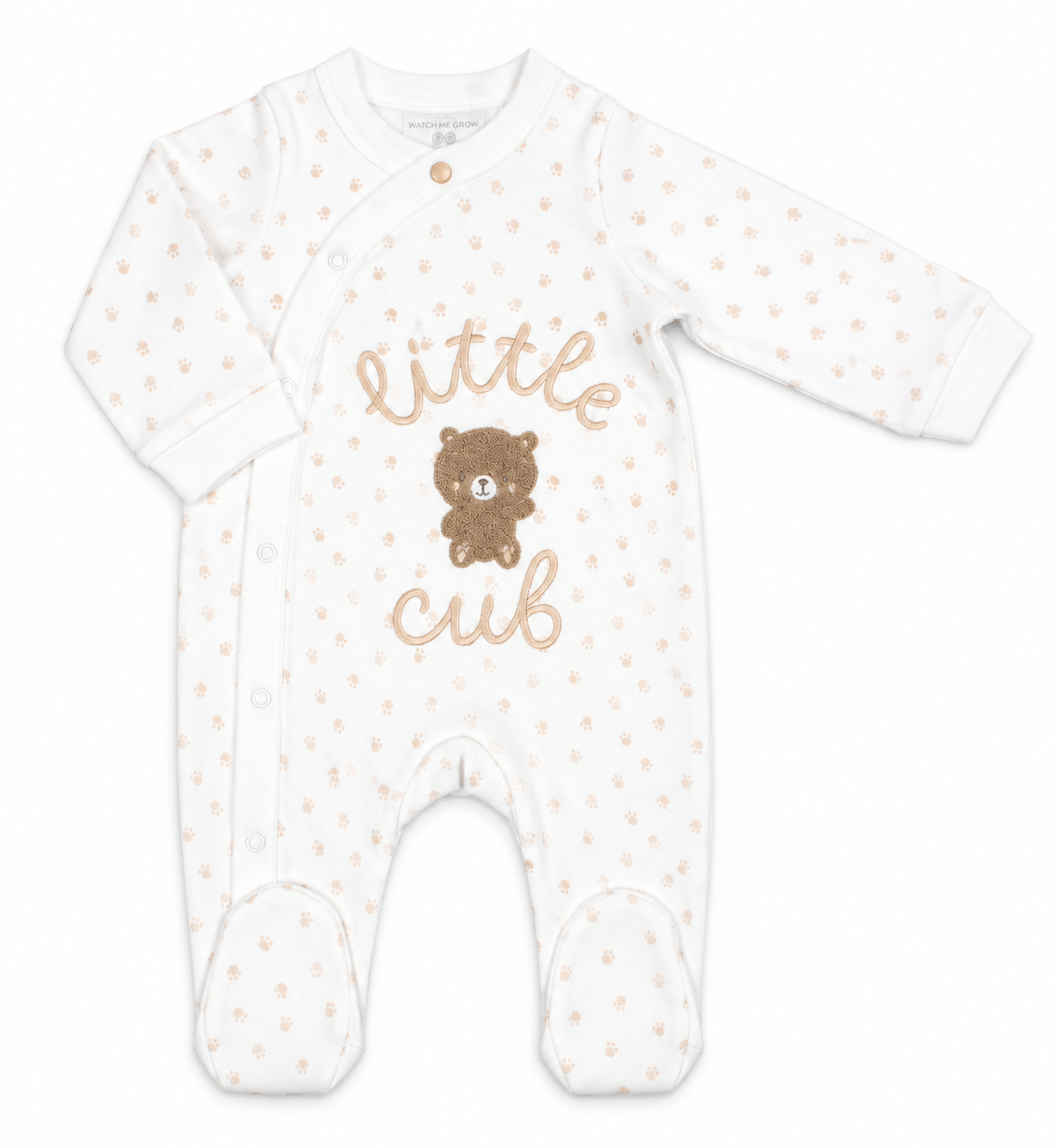 "little Cub" Baby Footed Sleepsuit "little Cub" Baby Footed Sleepsuit