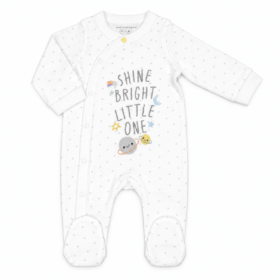 Shine Bright Little One Baby Sleepsuit