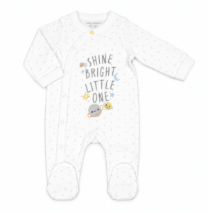 Shine Bright Little One Baby Sleepsuit