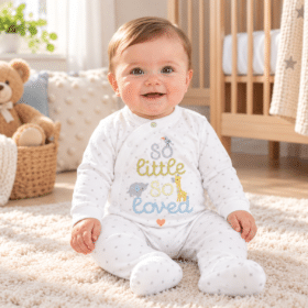 Baby Sleepsuit- So Little So Loved