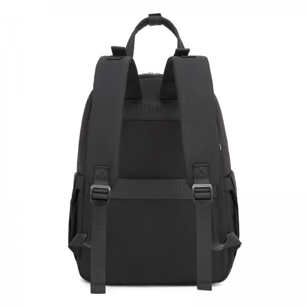 Kono 2in1 Nappy Changing Backpack Set, Large Capacity Diaper Bag With Changing Mat - Black Kono 2in1 Nappy Changing Backpack Set, Large Capacity Diaper Bag With Changing Mat - Black