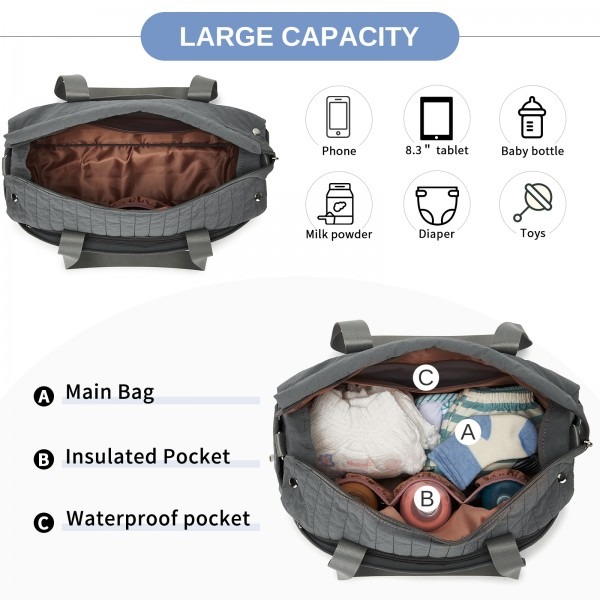 Maternity Diaper Bag With Insulated Baby Bottle Maternity Diaper Bag With Insulated Baby Bottle