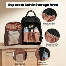 Changing Backpack With Insulated Bottle