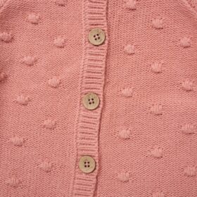 Baby Girls Knitted Cardigan & Ribbed Legging Set
