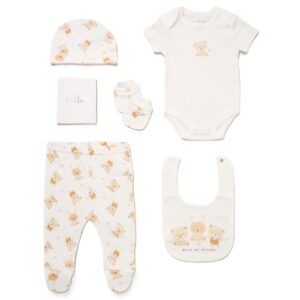 Baby Unisex "best Of Friends" 6 Piece Mesh Bag Gift Set