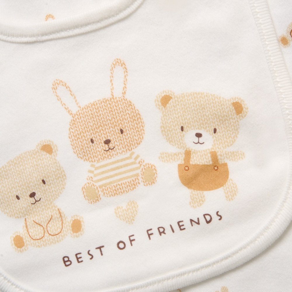 Baby Unisex "best Of Friends" 6 Piece Mesh Bag Gift Set Baby Unisex "best Of Friends" 6 Piece Mesh Bag Gift Set