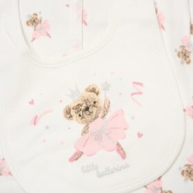 Baby Girls Bear Ballerina 6 Piece Mesh Bag Gift Set