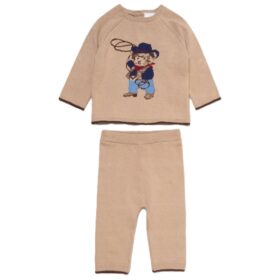 Baby Boys Knitted Bear 2pc Set
