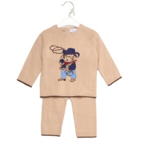 Baby Boys Knitted Bear 2pc Set