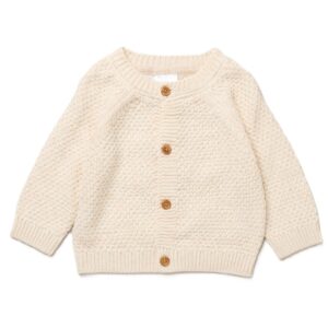 Baby Cotton Knit Cardigan With Embroidery