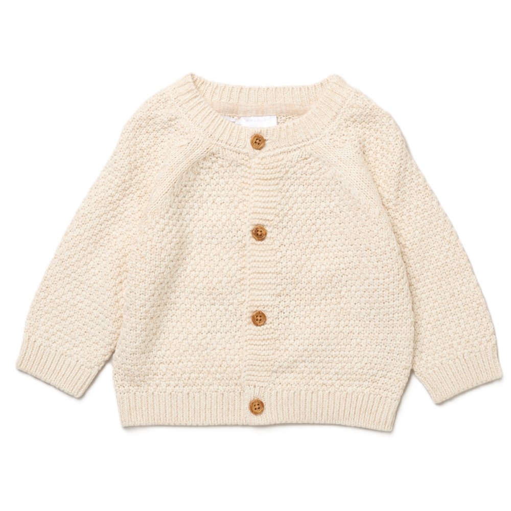 Baby Cotton Knit Cardigan With Embroidery Baby Cotton Knit Cardigan With Embroidery