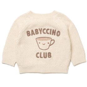 Baby Cotton Knit Cardigan With Embroidery