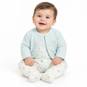 Baby Boys 3pc Waffle Jacket Romper Set – Tiny Teddies