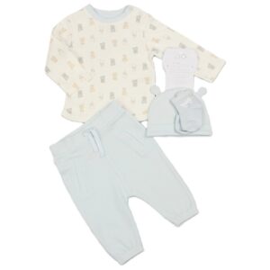 Baby Boys 4pc Waffle Outfit Set - Tiny Teddies