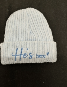 He’s Here Beanie Hat-0-3m