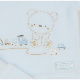Baby Boys Embossed Velour 2pc