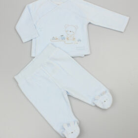 Baby Boys Embossed Velour 2pc