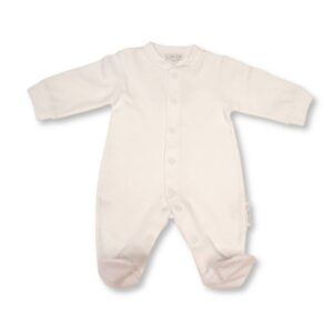 Baby Plain White Sleepsuit