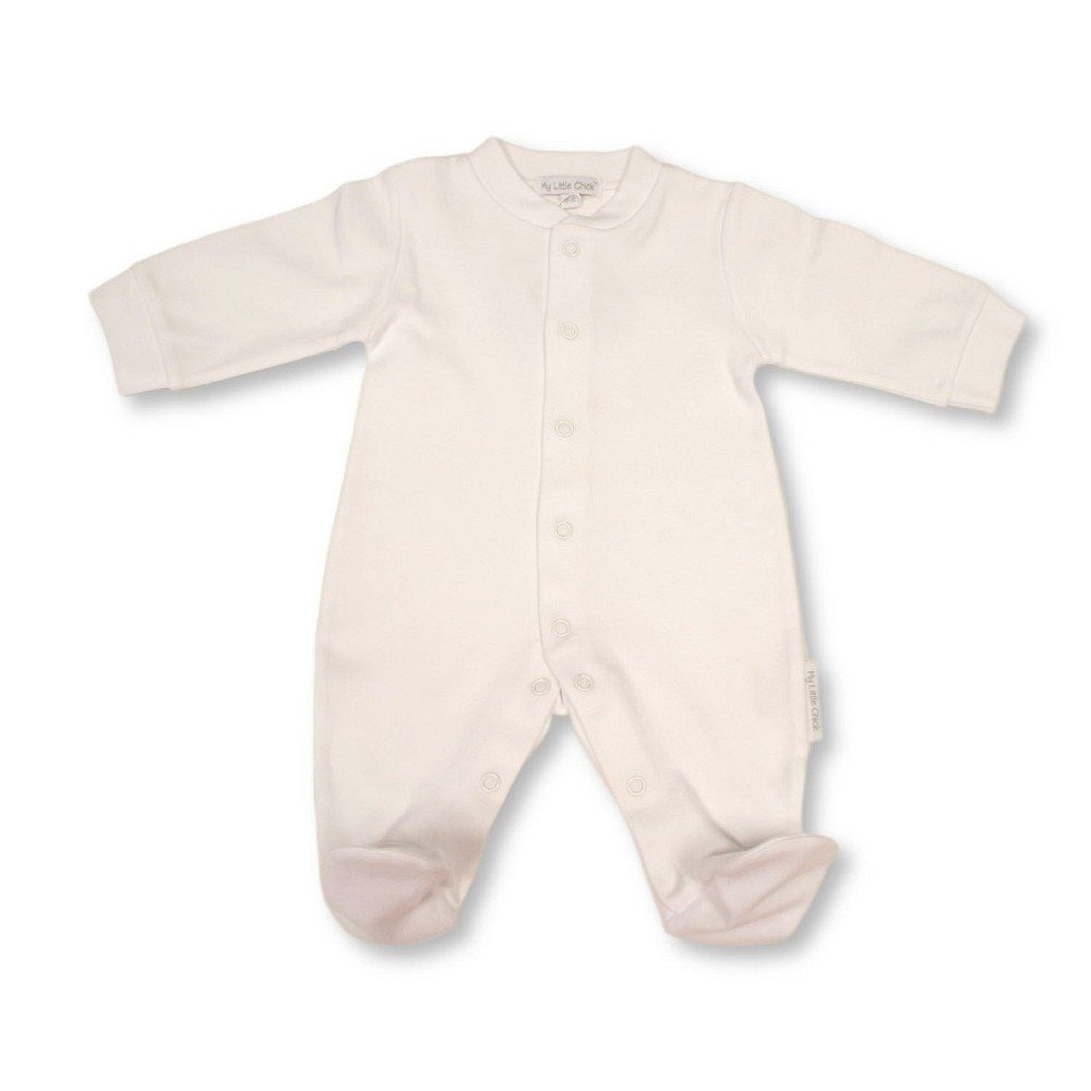 Baby Plain White Sleepsuit Baby Plain White Sleepsuit