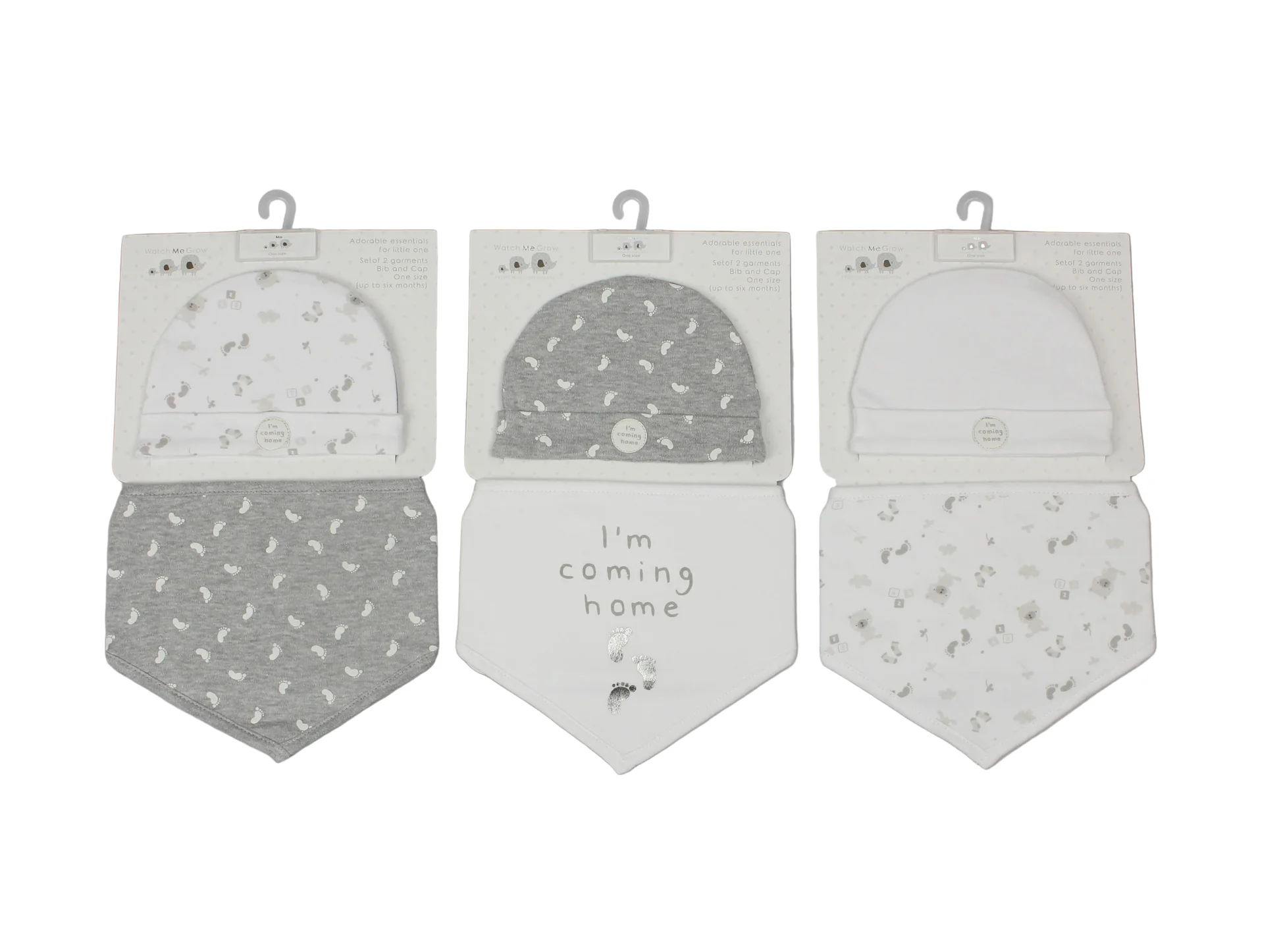 Baby Cotton Bib & Cap Gift Set - I'm Coming Home - (Onesize) Baby Cotton Bib & Cap Gift Set - I'm Coming Home - (Onesize)