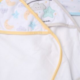 Baby Unisex Little Dreamer 6 Piece Hooded Towels & Washcloths Bath Time Set