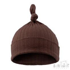 Ribbed Knot Hat - Marshmallow (0-6m) (Copy)
