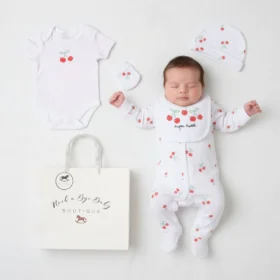 Rock-A-Bye Baby Cherries 5 Piece Layette Set